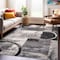 World Rug Gallery Contemporary Abstract Circle Design Soft Area Rug 3'3'' x 5' Cream 307CREAM3X5 - alternate 1